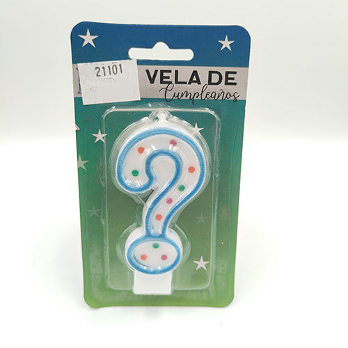 VELA NUMERICA CONFETTI AZUL SIGNO ?