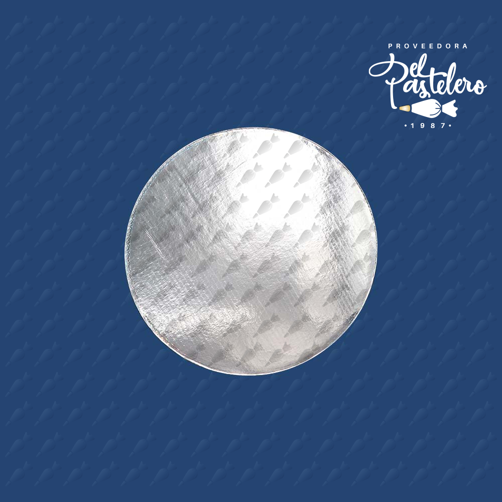BASE CARTON REDONDA DOBLE LISTON 36 CM PAQUETE 25 PIEZAS