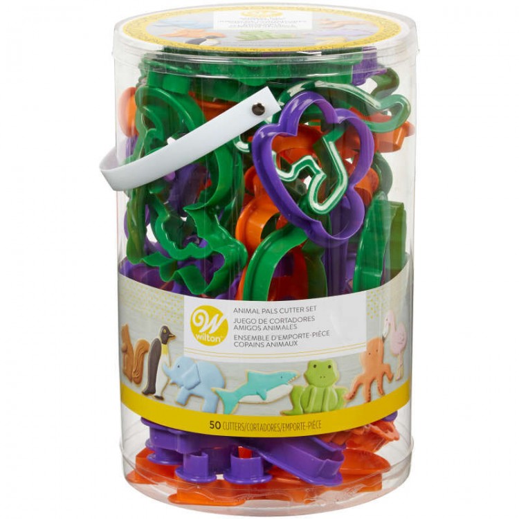JUEGO CORTADORES ANIMALES 50 PIEZAS WILTON