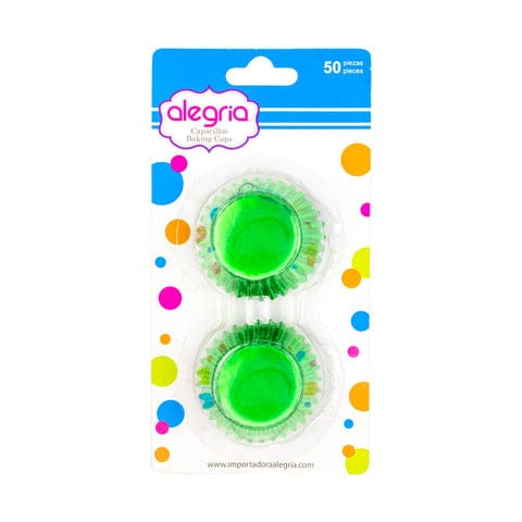 CAPACILLO METALICO #4 VERDE 50 PIEZAS ALEGRIA
