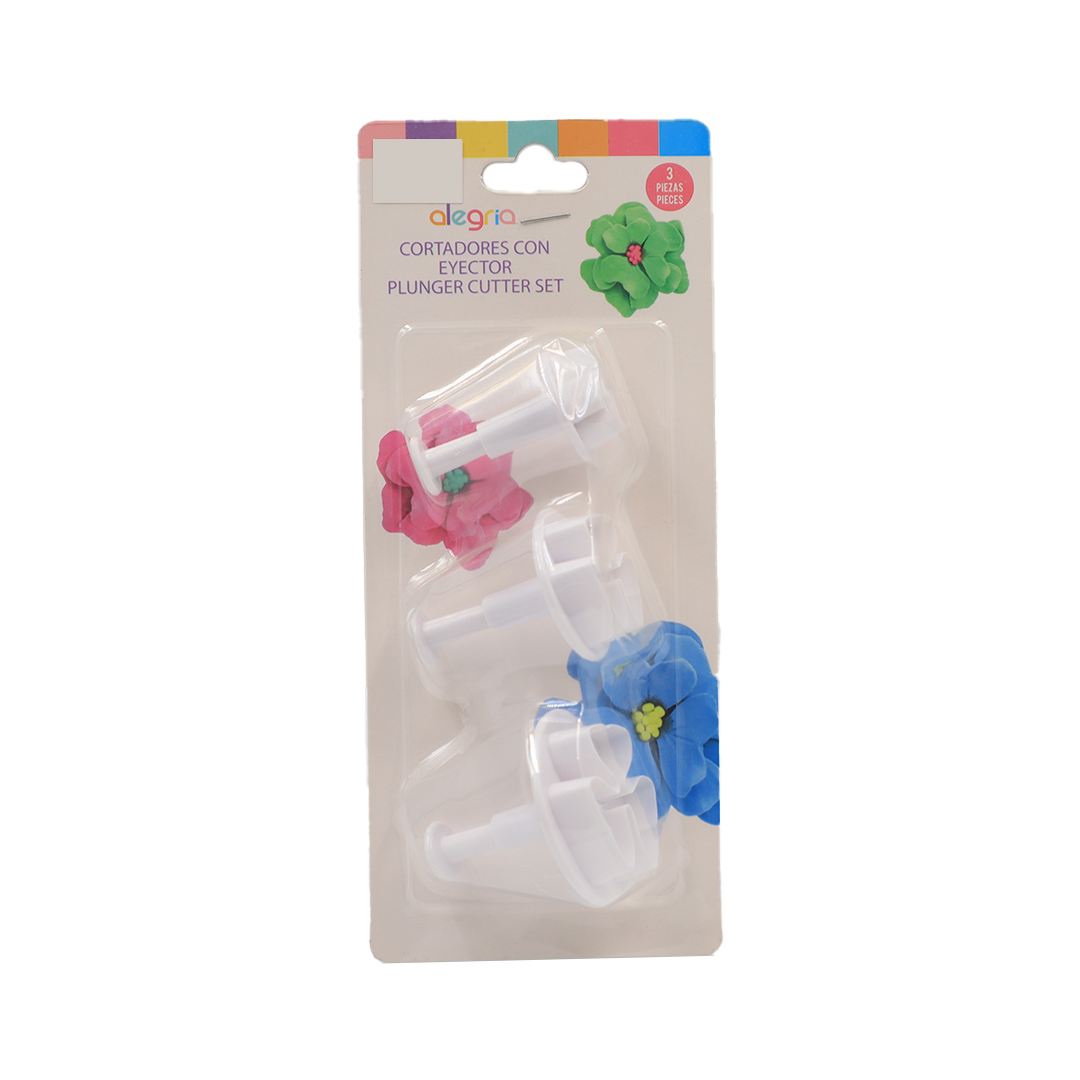 CORTADOR EYECTOR PLASTICO FONDANT ORQUIDEA ALEGRIA