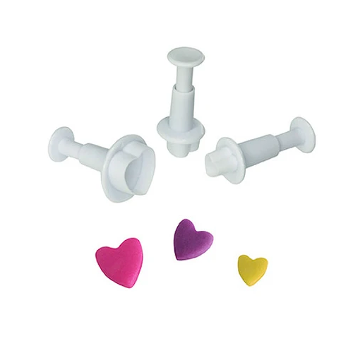 CORTADOR EYECTOR PLASTICO FONDANT CORAZÓN