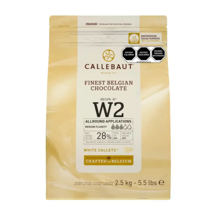 CALLETS CHOCOLATE BLANCO BOLSA 2.5 KG BARRY CALLEBAUT