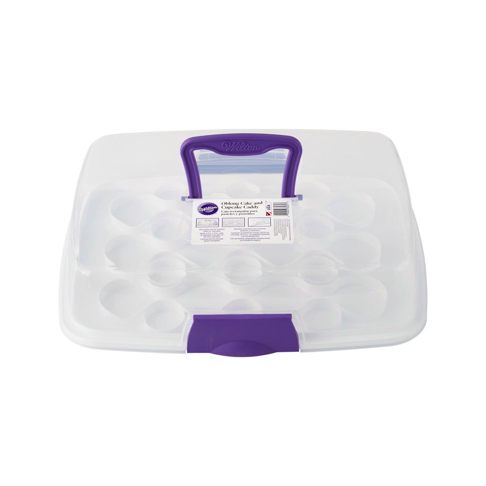 TRANSPORTADOR QUEKITOS Y PASTEL RECTANGULAR WILTON 2105-3281