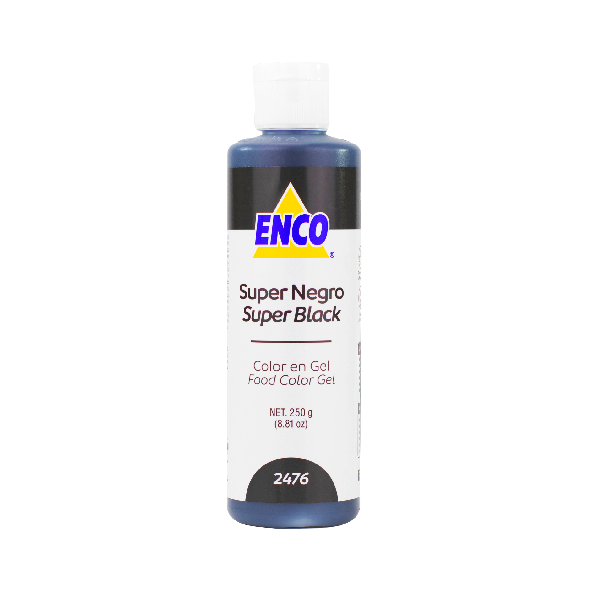 COLOR EN GEL SUPER NEGRO 250 GR ENCO