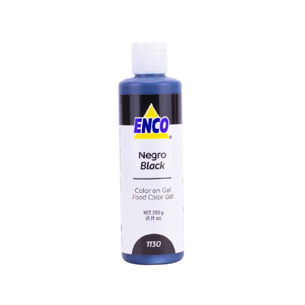 COLOR EN GEL NEGRO 250 GR ENCO