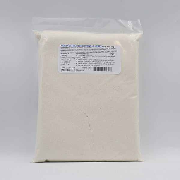 HARINA KERRY EXTRA HUMEDO VAINILLA 1 KG