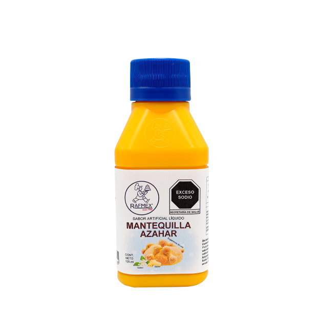 ESENCIA MANTEQUILLA HORNEABLE AZAHAR FRASCO 125 ML RAFMEX