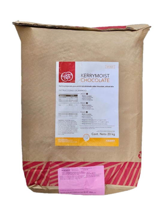 HARINA PREPARADA EXTRA HUMEDO CHOCOLATE 20 KG KERRY