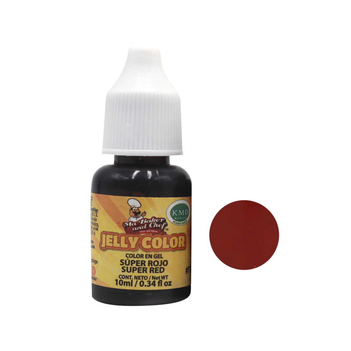 COLOR GEL SUPER ROJO 10 ML MA BAKER