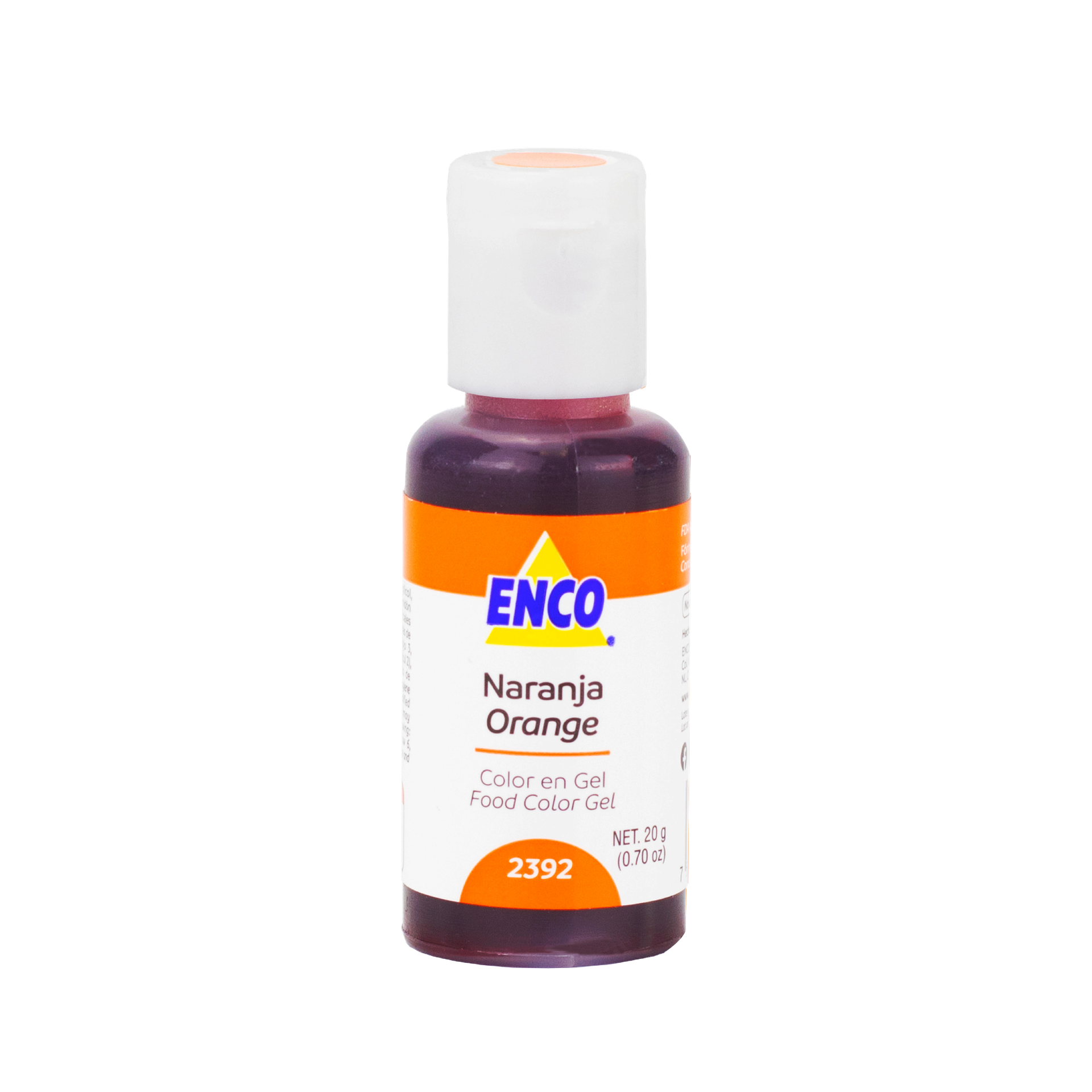 COLOR EN GEL NARANJA 20 GR ENCO
