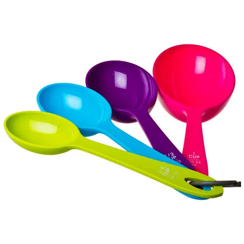 TAZAS MEDIDORAS COLORES PLASTICO 4 PIEZAS ALEGRIA 4-1126