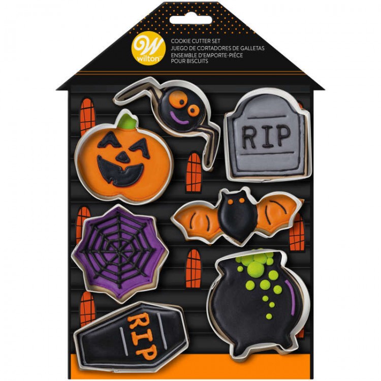 CORTADORES TENEBROSOS HALLOWEEN 7 PIEZAS WILTON