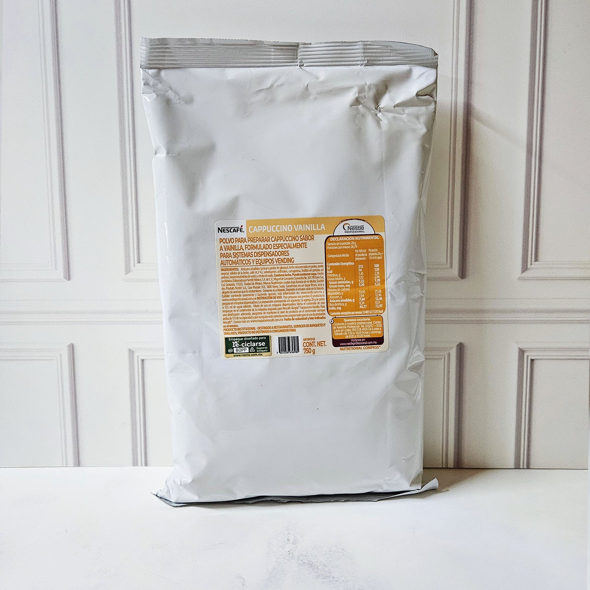 NESCAFE CAPUCCINO VAINILLA BOLSA 750 GR NESTLE