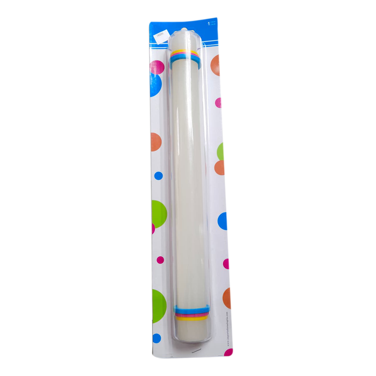 RODILLO PVC 40 CM BLANCO CON ANILLOS ALEGRIA