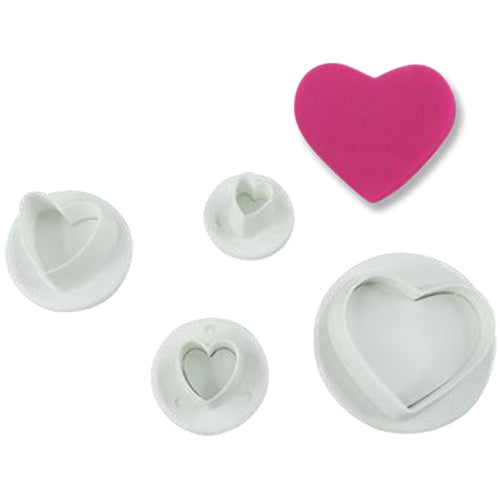 CORTADOR EYECTOR PLASTICO FONDANT CORAZÓN