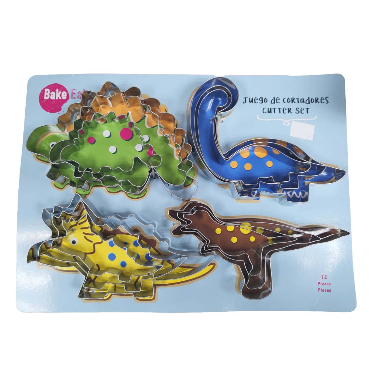 CORTADOR GALLETAS ACERO INOXIDABLE DINOSAURIOS