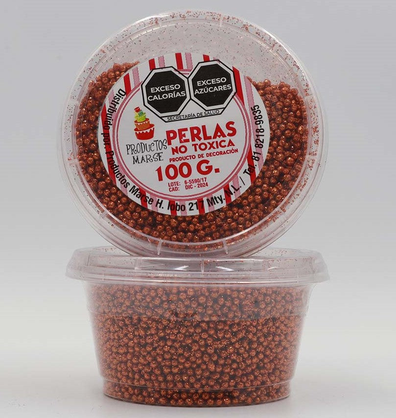 PERLA DIAMANTADA MINI NARANJA 100 GR MARSE SIN115