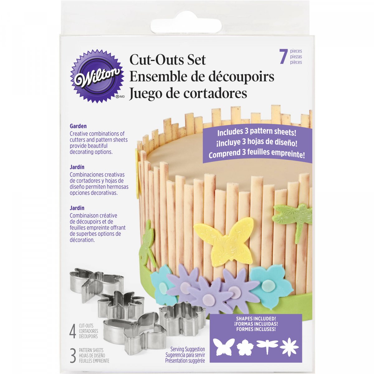 CORTADORES JARDIN 4 PIEZAS WILTON