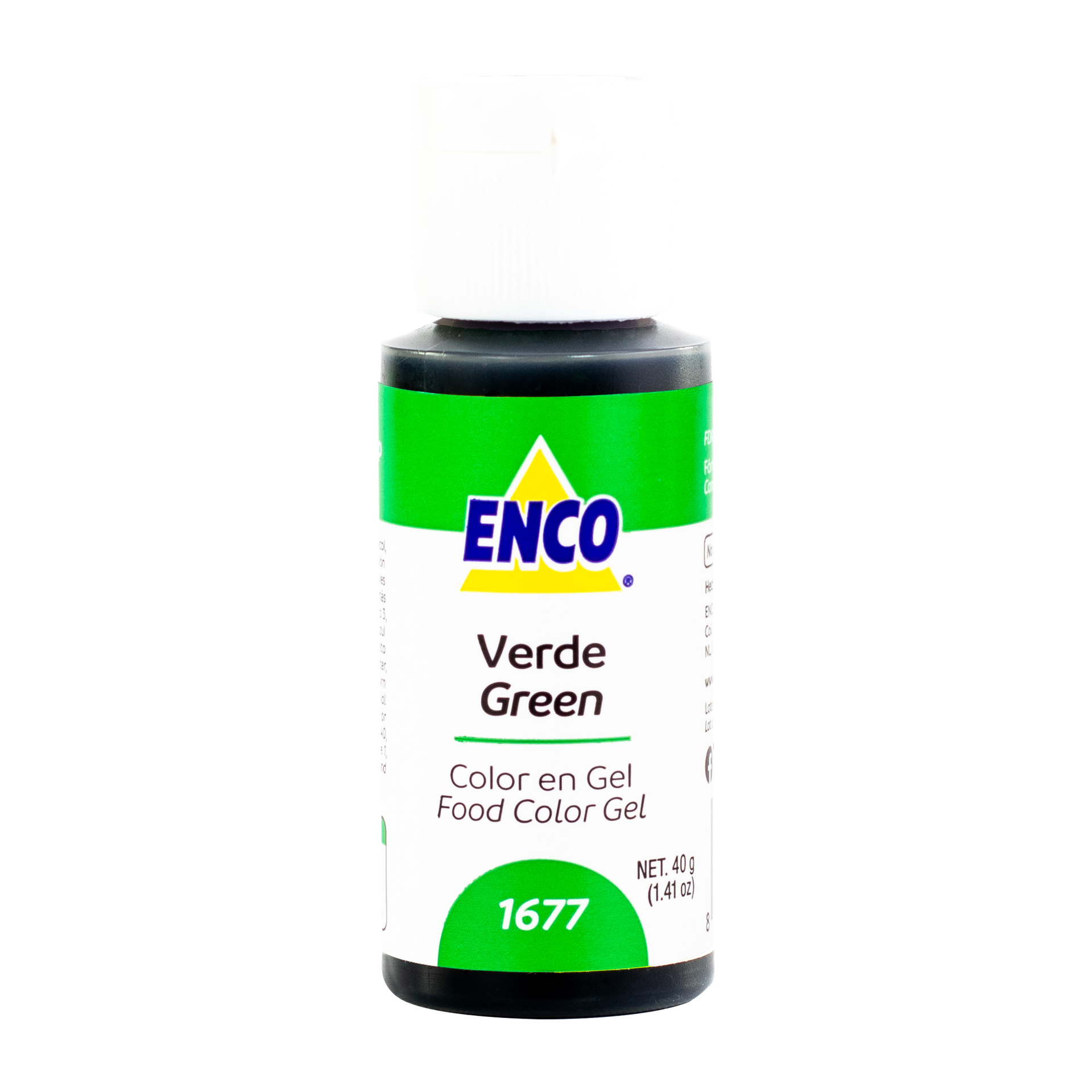 COLOR EN GEL VERDE 40 GR ENCO