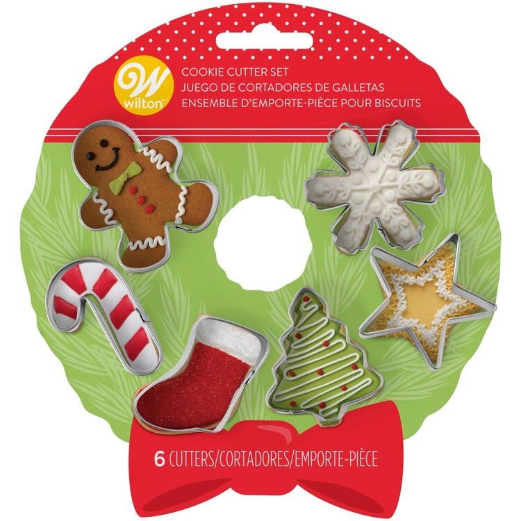 CORTADOR GALLETAS METALICO GUIRNALDA NAVIDAD WILTON
