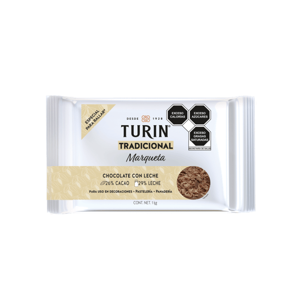 MARQUETA CHOCOLATE CON LECHE 1 KG TURIN