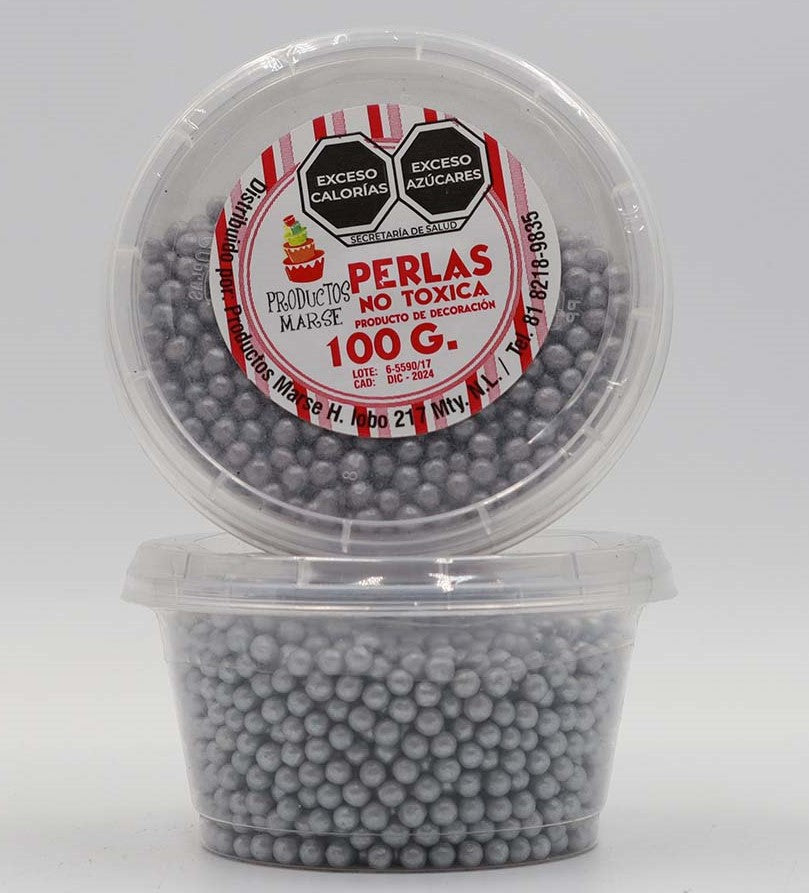 PERLA MATE MEDIANA PLATA 100 GR MARSE PM020