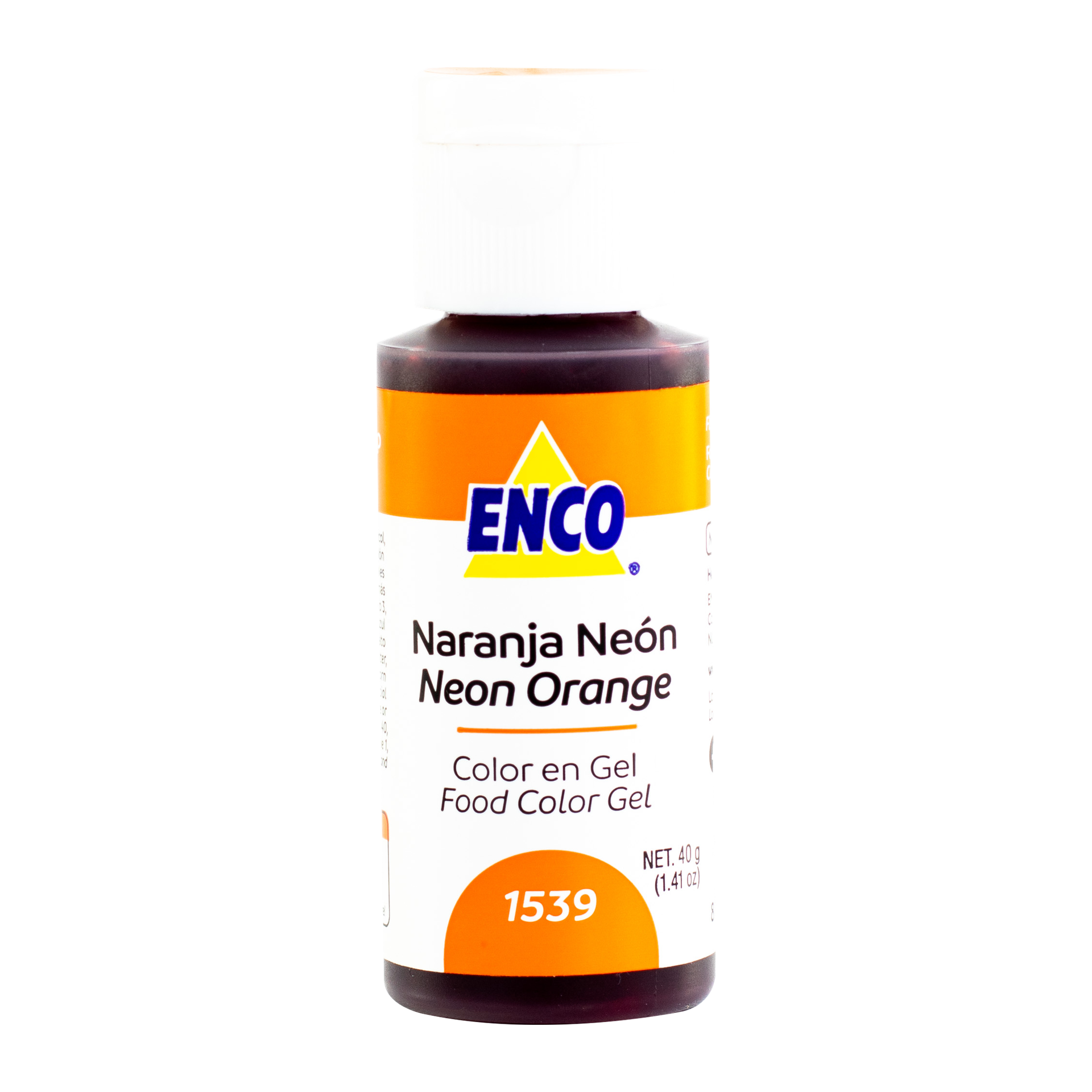 COLOR EN GEL NARANJA NEON 40 GR ENCO