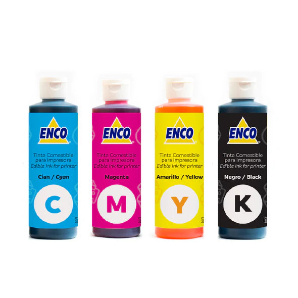 KIT TINTAS COMESTIBLES CAJA 4 COLORES DE 250 GR ENCO