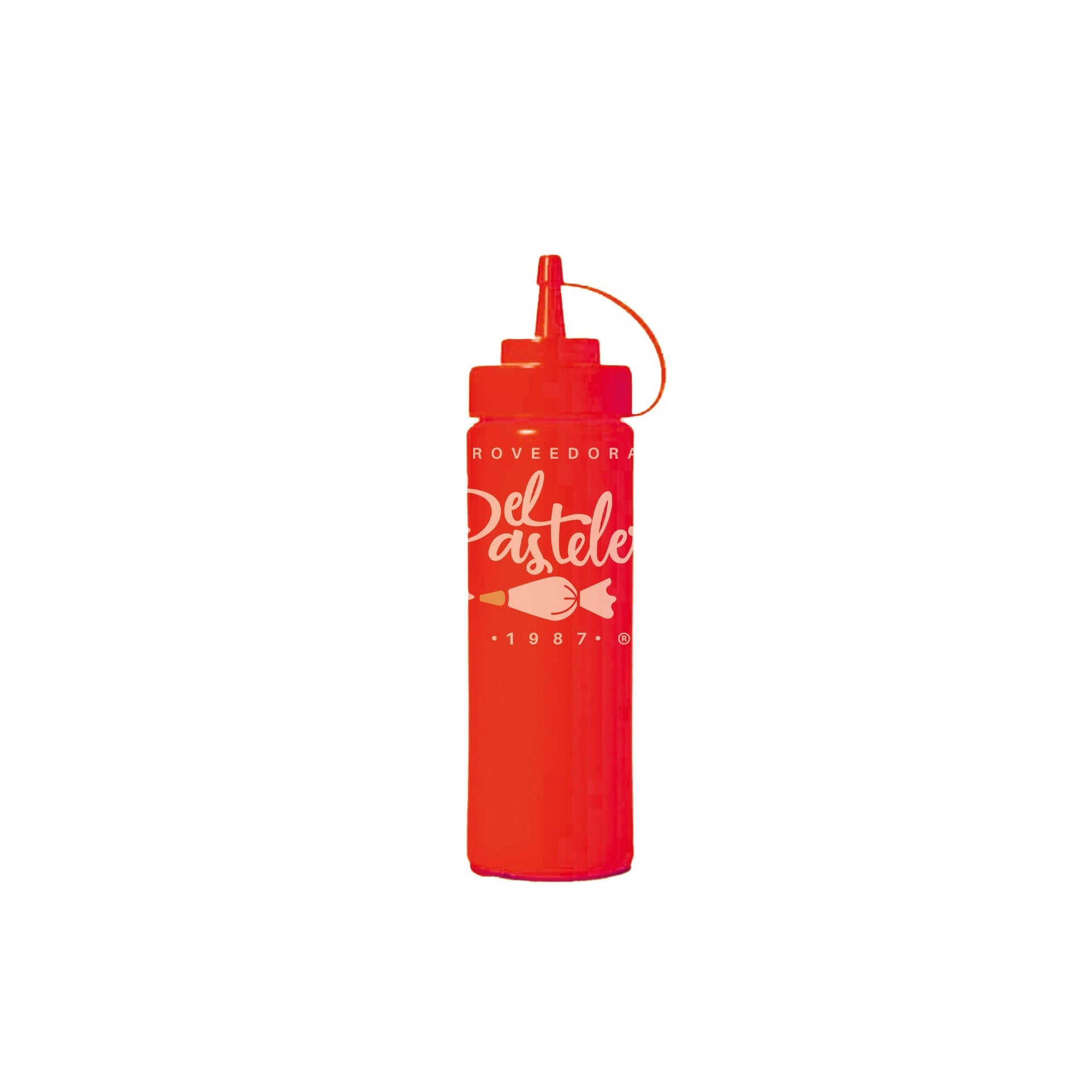 DOSIFICADOR PLASTICO 200 ML ROJO ALEGRIA