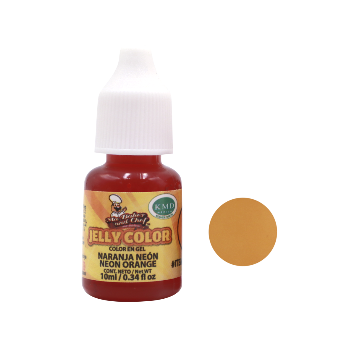 COLOR NARANJA NEON 10 ML MA BAKER