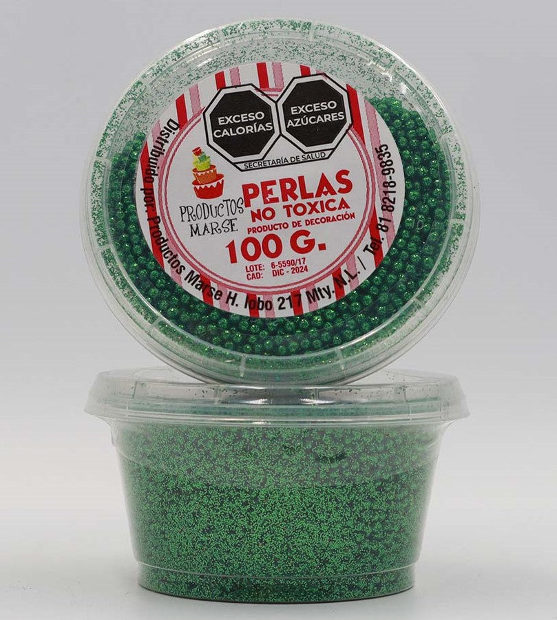 PERLA DIAMANTADA MINI VERDE BANDERA 100 GR MARSE PDVBMI001