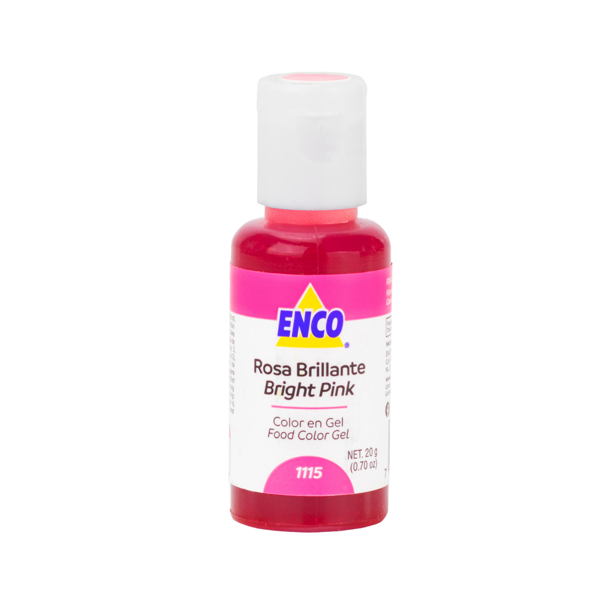 COLOR EN GEL ROSA BRILLANTE 20 GR ENCO – Distribuidora Del Pastelero
