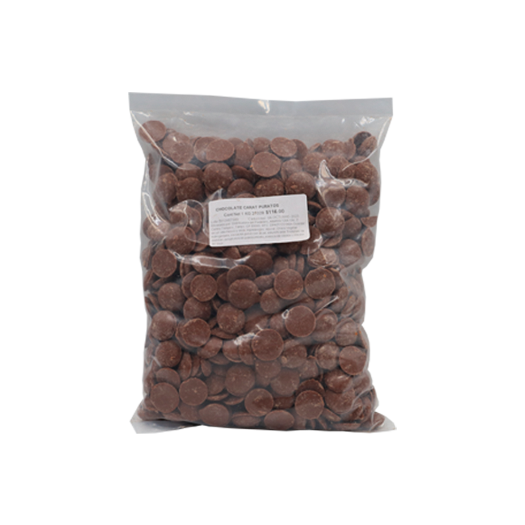 LUNETA CARAT SABOR CHOCOLATE CON LECHE 1 KG PURATOS