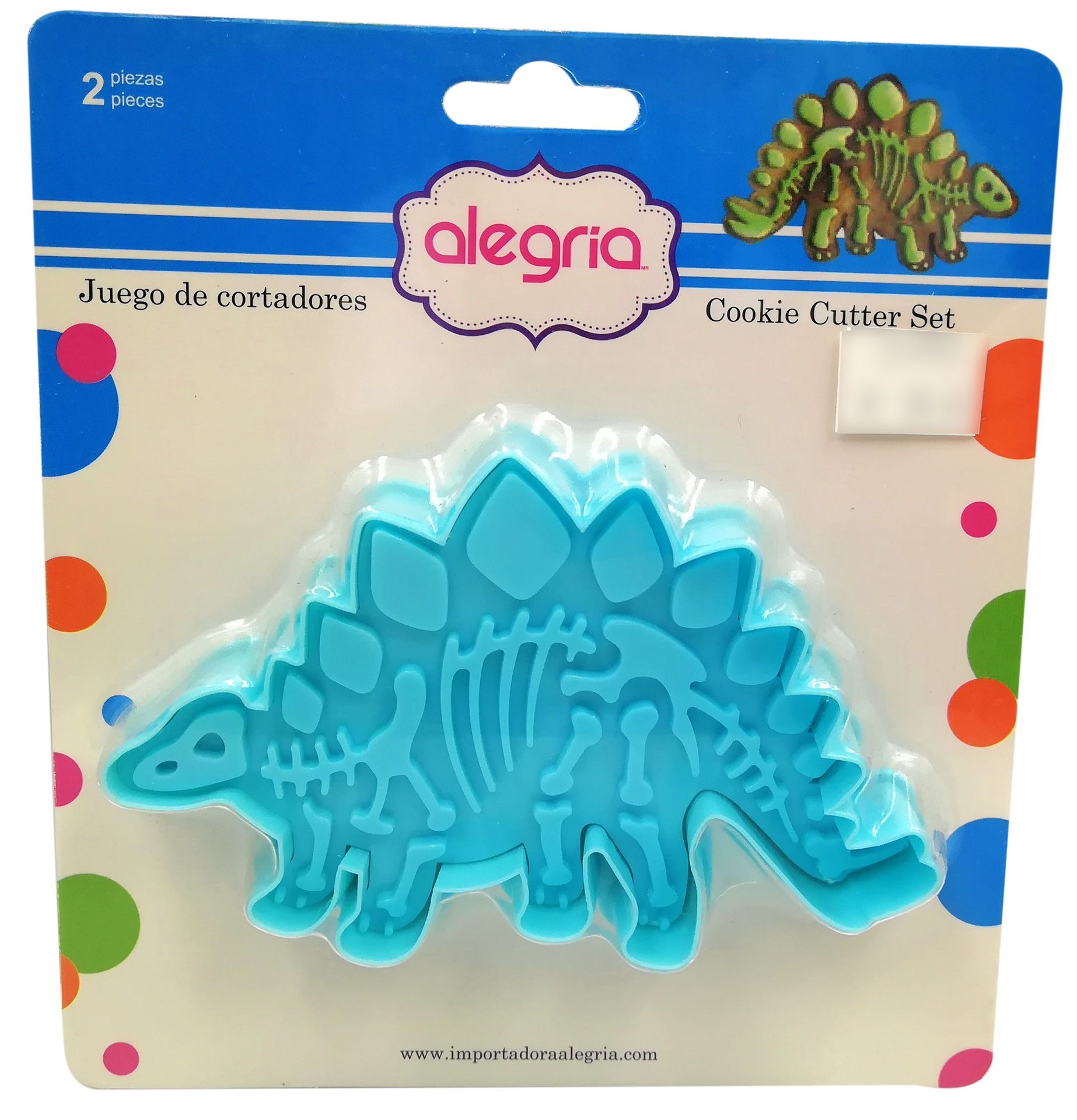 CORTADOR GALLETAS METALICO HUESOS ESTEGOSAURIO