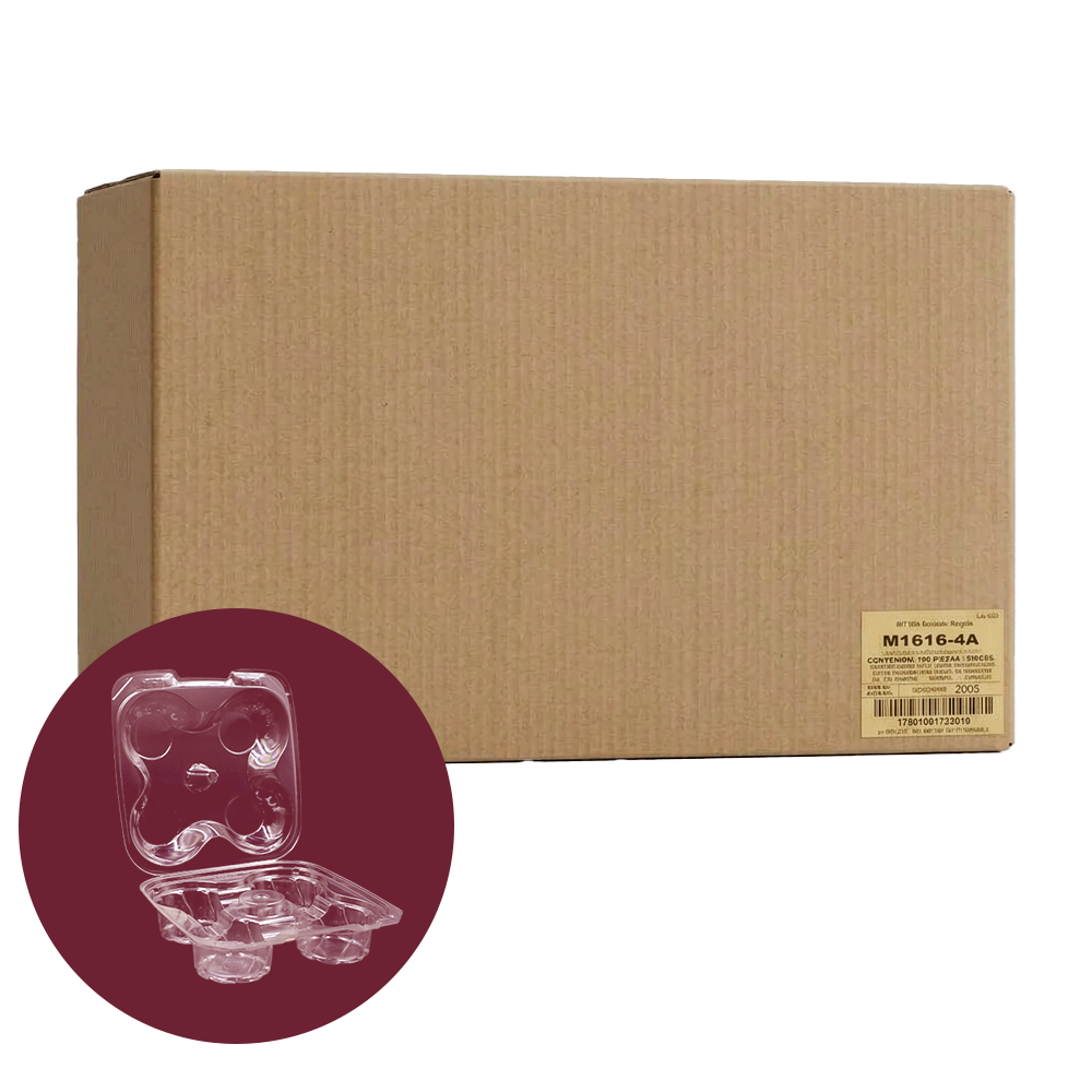 DOMO MANTECADA 4 CAVIDADES CAJA C-150 INIX M2020-4A