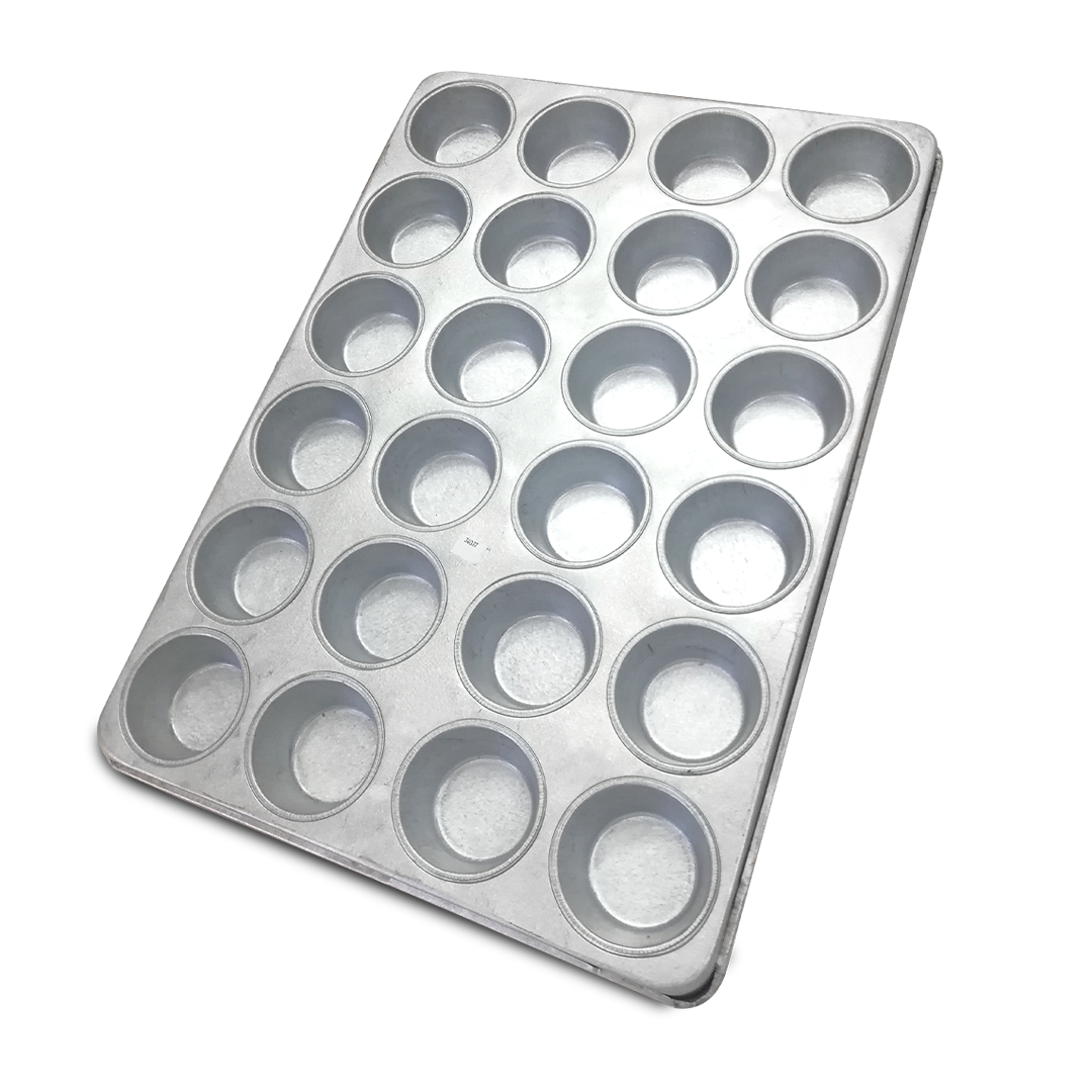 CHAROLA PARA MUFFIN 24 CAVIDADES 45 X 65 CM RAFMEX