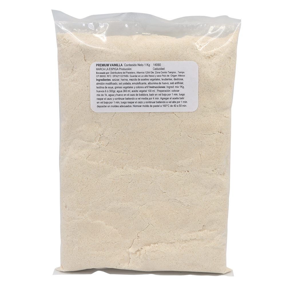 HARINA PREPARADA MIX PREMIUM VAINILLA 1 KG ESPIGA