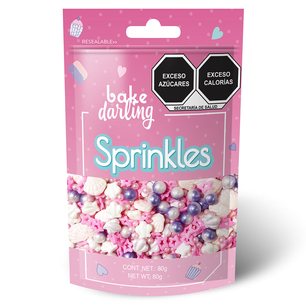 SPRINKLES VIDA MARINA ROSADO 80 GR BAKE DARLING