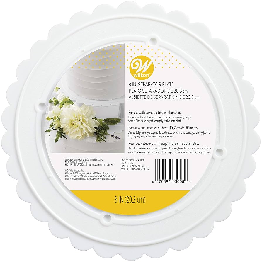 PLATO SEPARADOR 20CM BLANCO WILTON