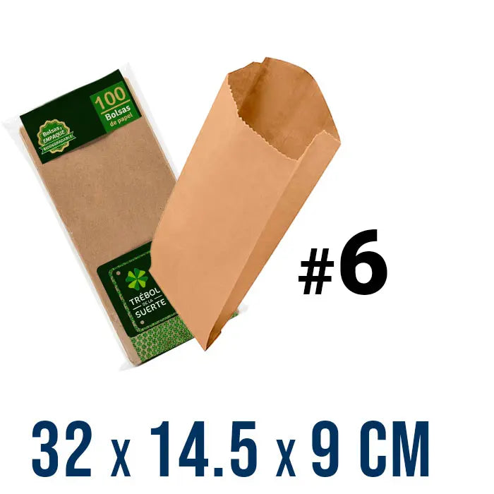BOLSA PARA PAN #6 PAQUETE CON 100 PZ