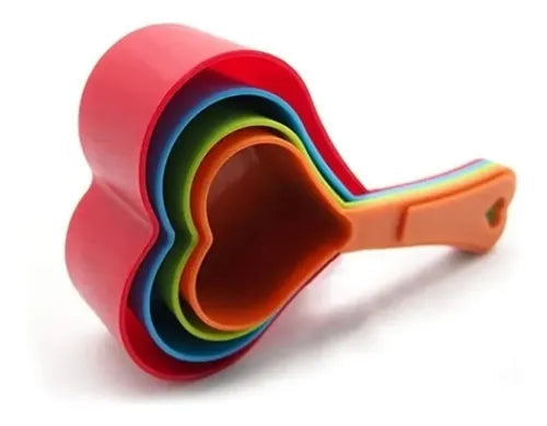TAZAS MEDIDORAS CORAZÓN 4 PIEZAS ALEGRIA 5-5236