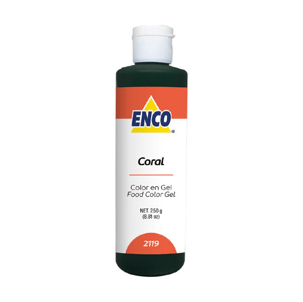 COLOR EN GEL CORAL 250 GR ENCO
