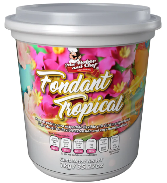 FONDANT BLANCO TROPICAL KILO MA BAKER