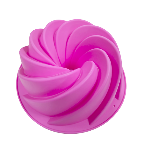 MOLDE SILICÓN ROSCA COLOR ROSA 24 CM ALEGRIA