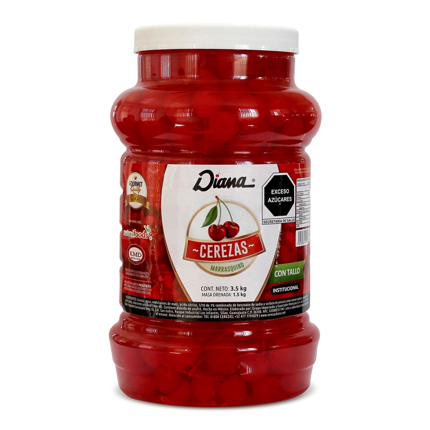 CEREZA ROJA CON TALLO GALÓN 4 LTS DIANA