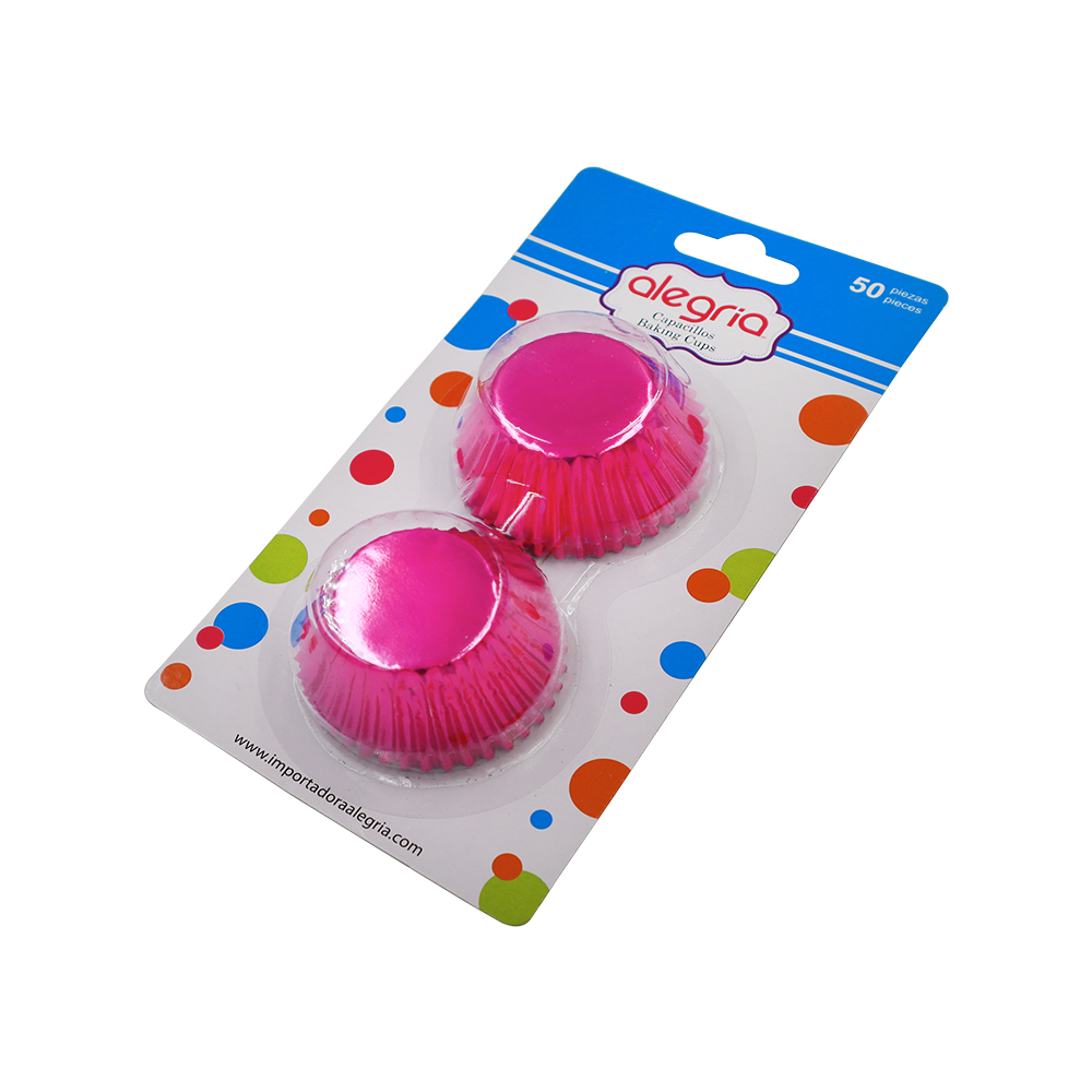 CAPACILLO METALICO #4 ROSA 50 PIEZAS ALEGRIA