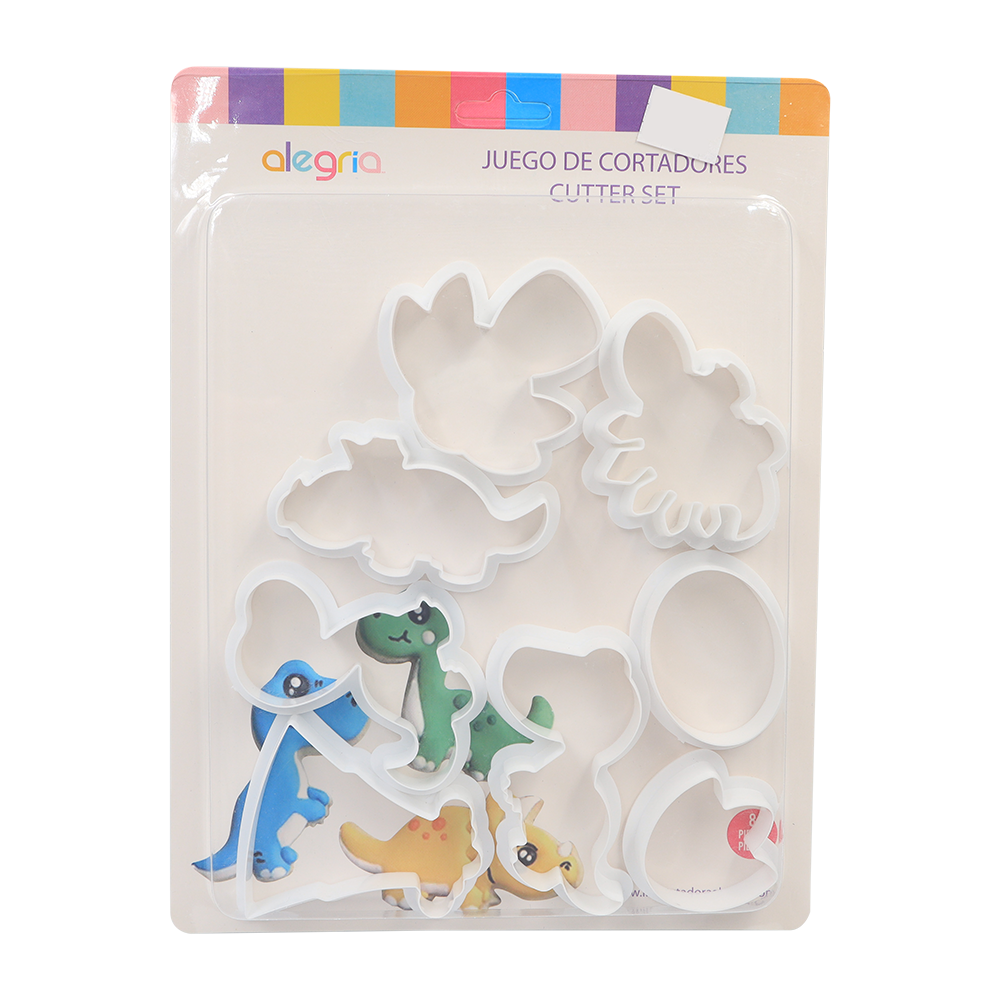 CORTADOR GALLETAS PLASTICO DINOSAURIOS