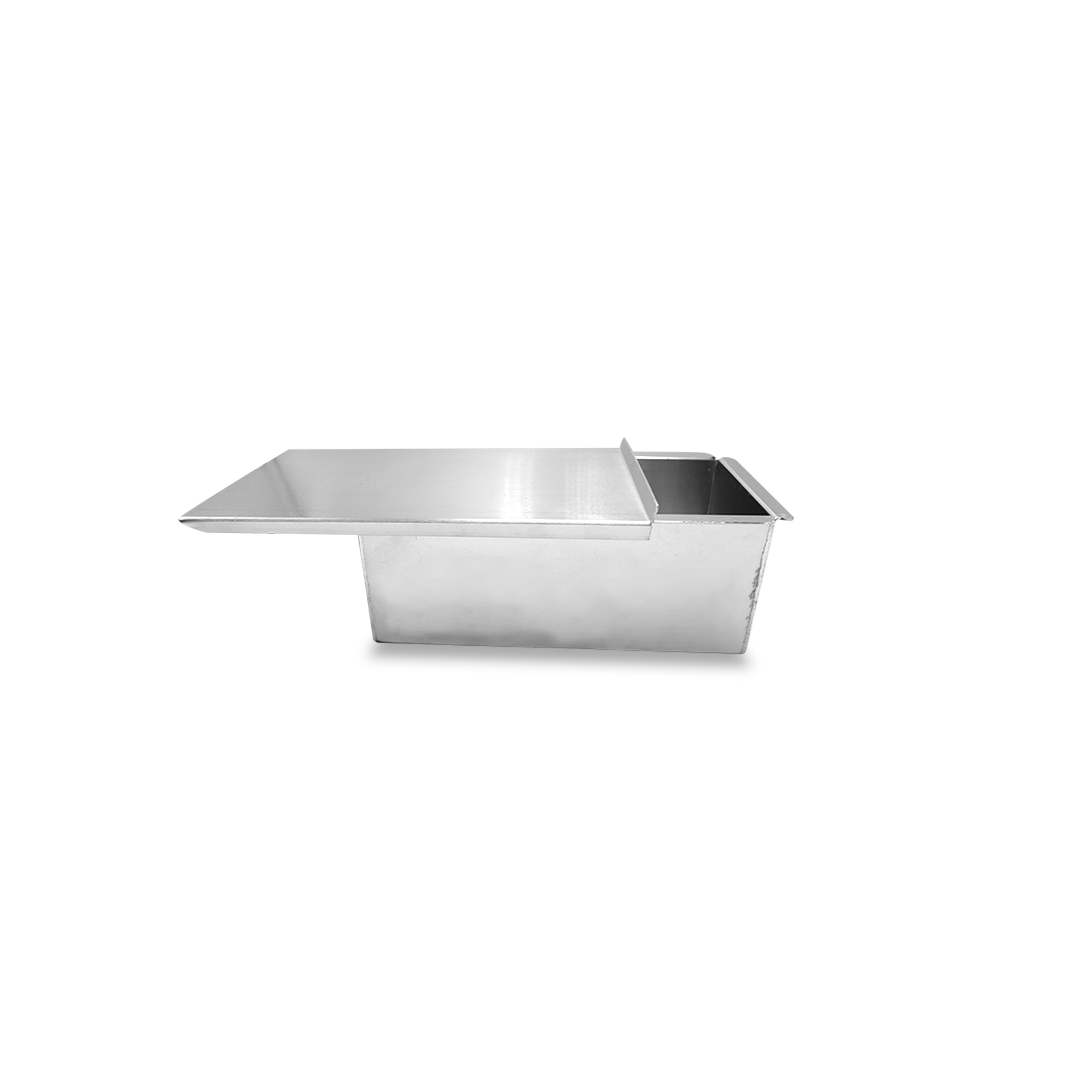 MOLDE PAN CAJA ACERO INOXIDABLE 11X33X9 CM CAL 18 ACSA ZC74