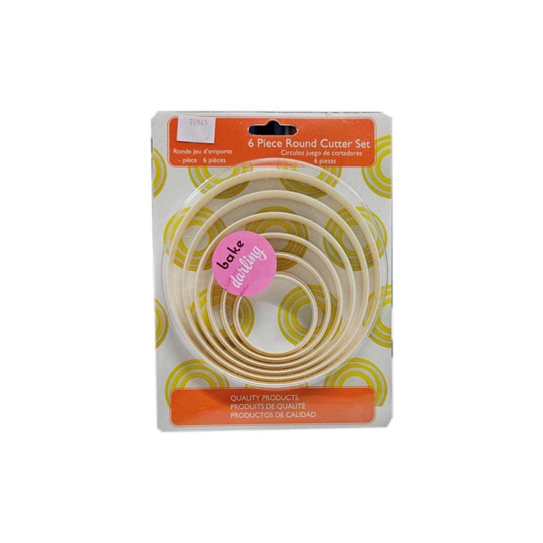 CORTADOR REDONDO 6 PIEZAS BAKE DARLING